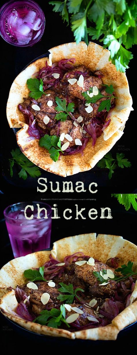 Sumac Chicken, Sumac Recipes, Middle East Food, Middle East Recipes, Chicken Spices, Lebanese Recipes, Moroccan Food, Persian Food, Mediterranean Dishes