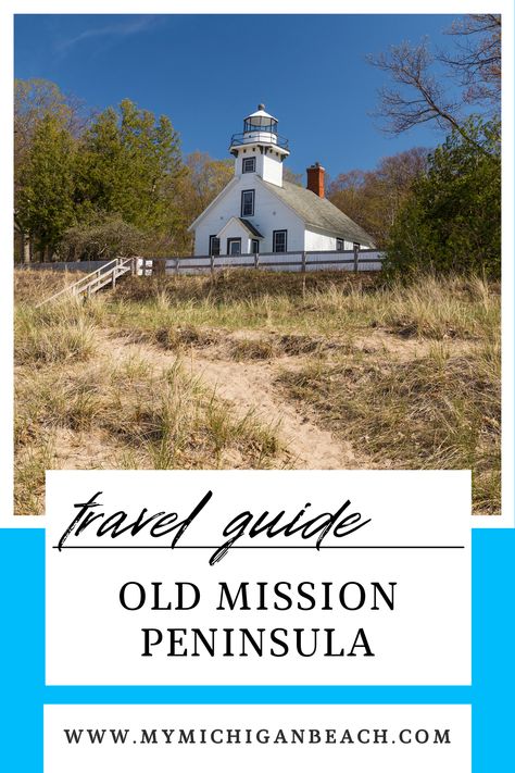 Are you ready for a journey through the 15+ best things to do and see on Old Mission Peninsula? If you’re looking for wine-ins, dine-ins, and the good life in old Michigan, you're in luck: Old Mission Peninsula has everything you need for a perfect getaway all year long.  In the summer, the Lake Michigan breezes are refreshing, and the fall colors in the vineyards are stunning against the backdrop of the bay. Michigan Beach Vacations, Best Beaches To Visit, Michigan Road Trip, Michigan Summer, Mackinaw City, Michigan Vacations, Michigan Beaches, Coastal Retreat, Upper Peninsula