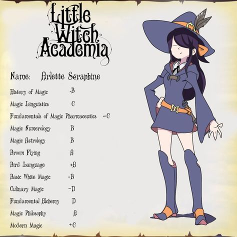 Little Witch Academia- OC by https://www.deviantart.com/eddmos on @DeviantArt Witch Hat Atelier Oc, Witch Hat Atelier Character Design, Diana Little Witch Academia, Atsuko Kagari, Little Witch Academia Akko X Diana, Witch Oc, Little Witch Academia Sucy, Oc Template, Little Witch Academia