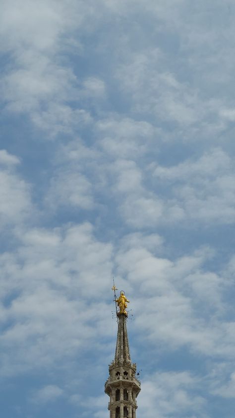 Madonnina of Milan cathedral (Italy) Duomo Milano, Milan Cathedral, Monument, Milan, Iphone Wallpaper, Italy