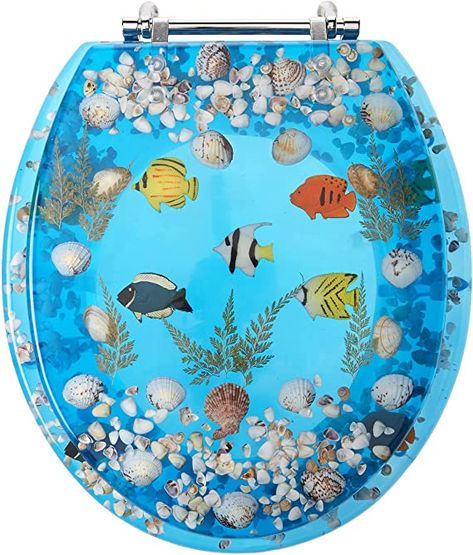 Frutiger Aero Bathroom Decor, Aquatic Bathroom, Fish Bathroom Decor, Ocean Bathroom Decor, Blue Toilet, Aqua Bathroom, Fish Bathroom, Ocean Bathroom, Fish Theme