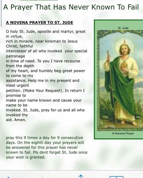 This is my GLORIOUS POWERFUL AND AMAZING SAINT JUDE! Continuously pray his prayer and I swear to you he will pull through and answer them! St Jude Novena, St Jude Prayer, Novena Prayers, Kartu Doa, Everyday Prayers, Miracle Prayer, Special Prayers, Couple Questions, Prayer Verses