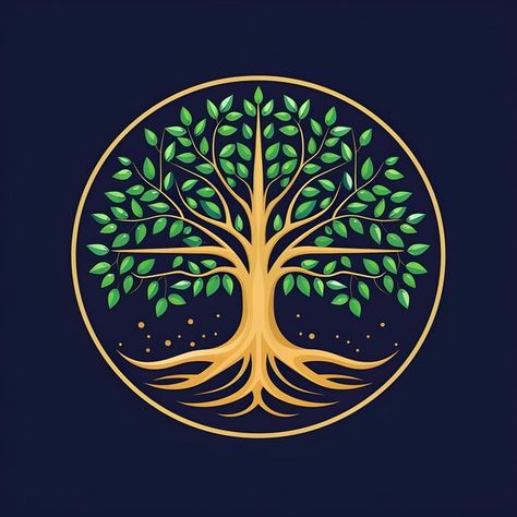 Photo beautiful tree of life digital art... | Premium Photo #Freepik #photo Tree Logo Ideas, Tree Of Life Logo, Tree Costume, Sacred Tree, Life Logo, Tree Spirit, Tree Logo, Spring Tree, Tree Logos