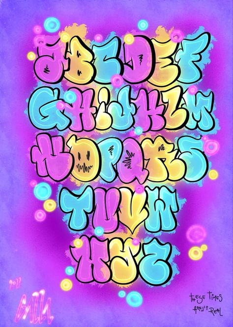 Ligth Bubble🎆 Blockbuster Graffiti Alphabet, Bubble Letter Fonts Graffiti, Bubble Graffiti Alphabet, Throwies Graffiti Alphabet, Bubble Fonts Alphabet Graffiti, Procreate Graffiti, Bubble Graffiti, Font Graffiti, Alphabet Graffiti