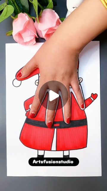 Arts Fusion Studio on Instagram: "Santa Claus Drawing Diy. LIKE ❤️ Plz follow 👆 click
.
.
.
.
#reelsfbシ #california #brazil #diwali #christmasdecor #goverdhanpuja #bracelets #homecraft #lifehacks #craft #artdaily #instafeed #trendingreelsvideo #trendingreels #trendingreels #usa #artsandcrafts #artist #artstudio #diycrafts #craftideas #craftsfeed" Santa Claus Drawing Art, Christmas Drawing Ideas For Kids, Santa Claus Drawing Easy, Fusion Studio, Santa Claus Drawing, Christmas Drawing Ideas, Easy Pictures, Diwali Drawing, Drawing Ideas For Kids