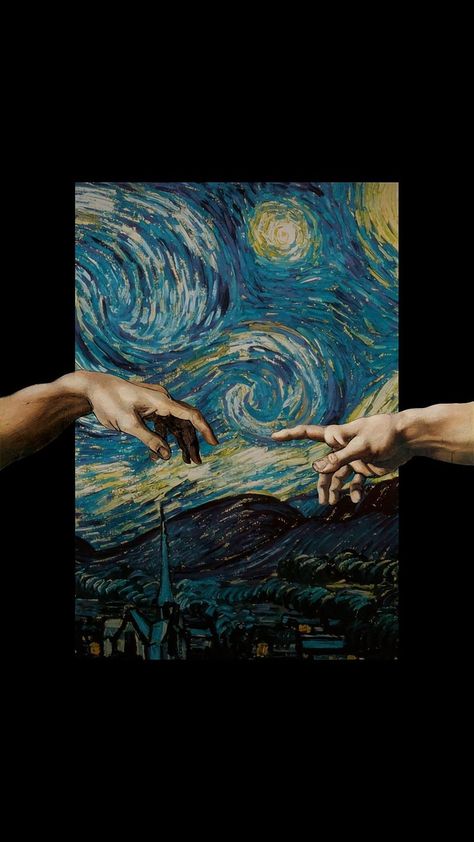 Famous Art Paintings Wallpapers, Van Gogh Pfp, Van Gogh Wallpaper Laptop, Arte Van Gogh Wallpaper, Van Gogh Wallpaper Aesthetic, Background Van Gogh, Starry Night Collage, Vincent Van Gogh Aesthetic, Van Gogh Background