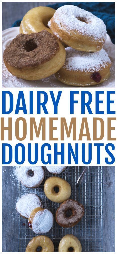 Diary Free Dessert, Easy Doughnut Recipe, Dairy Free Donuts, Homemade Doughnut Recipe, Dairy Free Deserts, Dairy Free Breakfast, Dairy Free Recipes Easy, Doughnut Recipe Easy, Easy Donuts