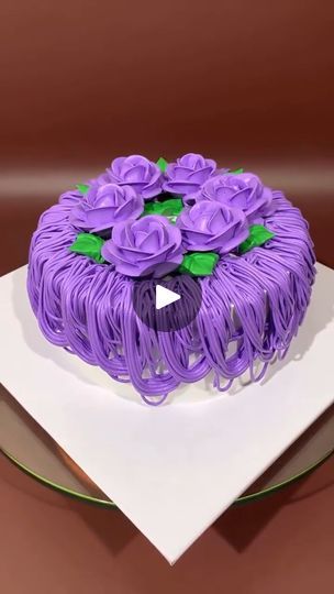 So beautiful more than to eat | So beautiful more than to eat 💜💜💜

Full recipe below comment 👇👇 | By Artist Cake IdeasFacebook Cake Decorating Purple, Artist Cake Ideas, Bright Cakes, Artist Cake, Torte Decorate, Purple Cake, Purple Cakes, Creative Cake Decorating, Orange Decor