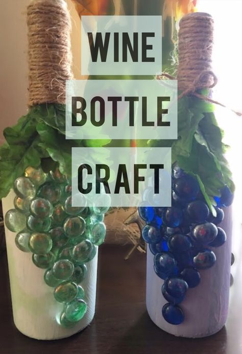 Wine Bottles Decor, Bottle Upcycle, Wine Bottle Craft, Diy Bottles, Repurposed Wine Bottles, Bottle Projects, Wine Bottle Wall, Wine Bottle Centerpieces, Bead Bottle