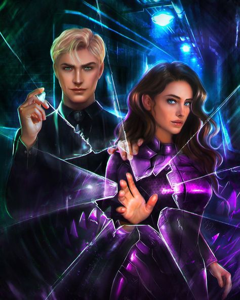 A Court Of Candles on Instagram: “Exclusive ART REVEAL of Juliette and Warner  from the Shatter Me box! @bxromance has very quickly become one of my favorite artists, and…” Shatter Me Fan Art, Shatter Me Fanart, Scorpius And Rose, Ignite Me, Shatter Me Quotes, Juliette Ferrars, Books Fanart, Tahereh Mafi, Book Fan Art