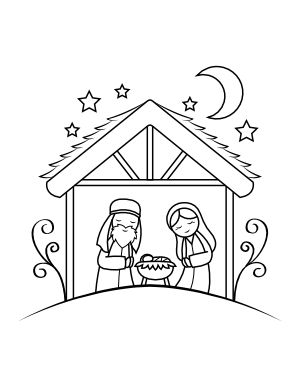 Nativity Embroidery Patterns Free, Printable Nativity Scene, Nativity Paintings, Nativity Printables, Printable Nativity, Cross Coloring Page, Nativity Coloring Pages, Nativity Painting, Jesus Coloring Pages