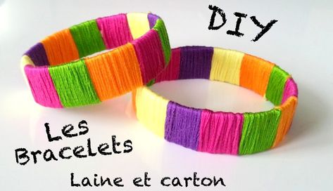 ♡ DIY Création bracelet avec du papier et de la laine Bracelet Diy, Barrettes, Diy Bracelets, Crafts For Kids, Make It Yourself, Couture, Share It, With Friends, Bracelet