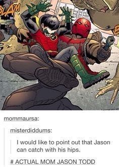 Red Hood Jason Todd, Univers Dc, Batman Funny, Dc Comics Artwork, Batman Universe, Im Batman, Tim Drake, Damian Wayne, Dc Memes