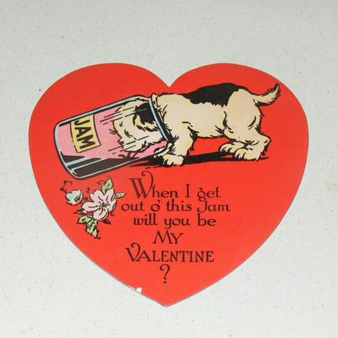 Vintage Valentine Cards, St Valentine, My Funny Valentine, Retro Valentines, Love Day, Vintage Valentine, Love Days, Jam Jar, Saint Valentine