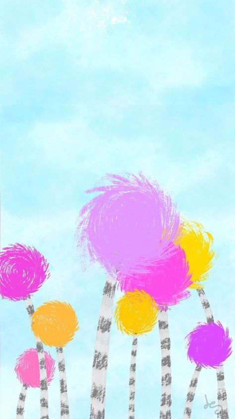 The Lorax Aesthetic Wallpaper, Lorax Wallpaper Iphone, The Lorax Wallpaper, Lorax Wallpaper, The Lorax Characters, Lorax Trees, Lorax Party, Mi Wallpaper, Adobe Fresco