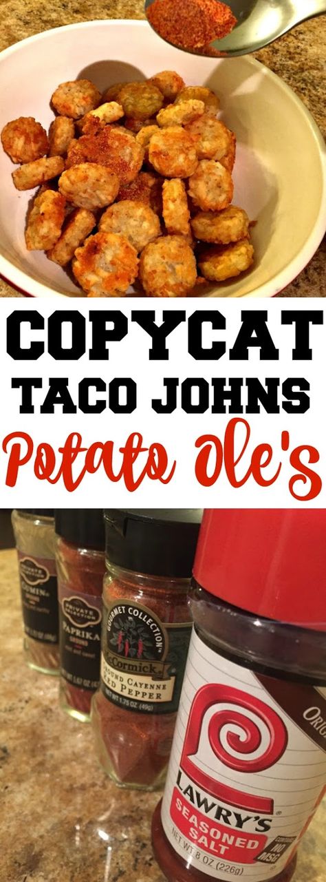 Potato Ole Seasoning, Taco Johns, Taco John's, Seasoning Recipe, Copykat Recipes, Copycat Restaurant Recipes, Fry Bread, Famous Recipe, Green Chili