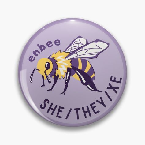 Get my art printed on awesome products. Support me at Redbubble #RBandME: https://www.redbubble.com/i/pin/I-Go-By-She-They-Xe-Pronouns-Non-binary-Enbee-She-They-Xe-Pronoun-by-FuriaLGBTQ/152713130.NP9QY?asc=u All Pronouns, They Them Pronouns, Non Binary, Pride Flags, Trending Topics, My Art, Awesome Products, Bee, Art Prints