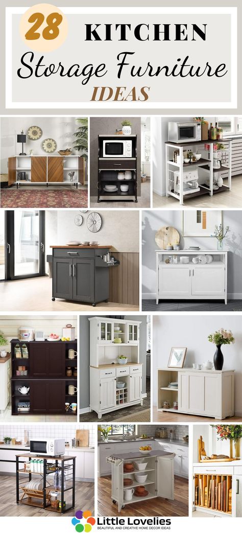 What is a storage furniture? It is a piece of furniture that helps to organise items without sacrificing a lot of space.  I have compiled a list of some fantastic kitchen storage furniture ideas that will help organise your kitchen equipment and also add beauty to your kitchen. Kitchen Storage Unit Ideas, Extra Kitchen Storage Ideas, Kitchen Storage Furniture, Kitchen Equipment Storage, Kitchen Storage Unit, Storage Cabinet For Kitchen, Kitchen Shelf Design, Storage Furniture Ideas, Kitchen Storage Units