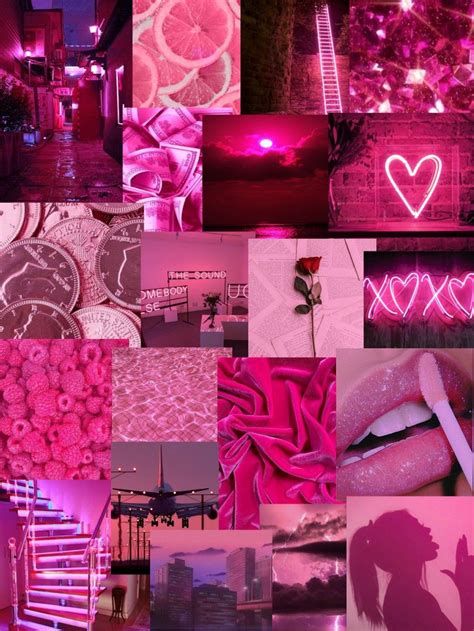 Baddie Aesthetic Wallpaper Pink / Pink Purple Baddie Aesthetic Wallpaper Pink, Picsart Aesthetic, Pink Neon Wallpaper, Pink Baddie, Collage Wallpapers, Hot Pink Wallpaper, Pink Wallpaper Girly, Desktop Wallpaper Design, Baddie Aesthetic