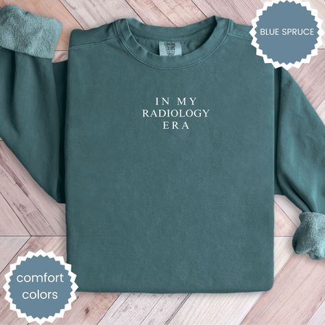 Radiology Sweatshirt,Comfort Colors, Radiologist,X-Ray Tech Sweater,Graduation Gift , Crewneck,Radiology Tech,Minimalist,In My Era In My Era, Retro Minimalist, Grad Student, Live In Style, Comfort Colors Sweatshirt, Gift Graduation, Grad Gifts, Oversized Pullover, Nurse Life