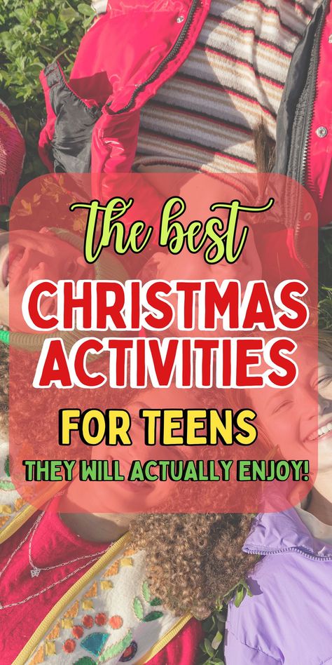 Check out the best Christmas games for teens to make your Christmas party a hit. These fun and easy group games are ideal for school events or home gatherings. Enjoy simple, quick, and DIY activities that are perfect for tweens. Plan your party today! Christmas Games For Teens Families, Fun Christmas Party Games For Teens, Christmas Party Activities For Teens, Christmas Party For Teens, Easy Group Games, Christmas Activities For Teens, Christmas Party Games For Teens, Christmas Games For Teens, Fun Teen Party Games