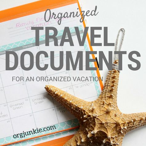 Organized Travel Documents for an Organized Vacation Vietnam Vacation, Organized Travel, Diy Travel Accessories, Travel Document Organizer, Family Travel Quotes, Gulliver's Travels, Packing Organizers, Travel Documents, Traveling Tips