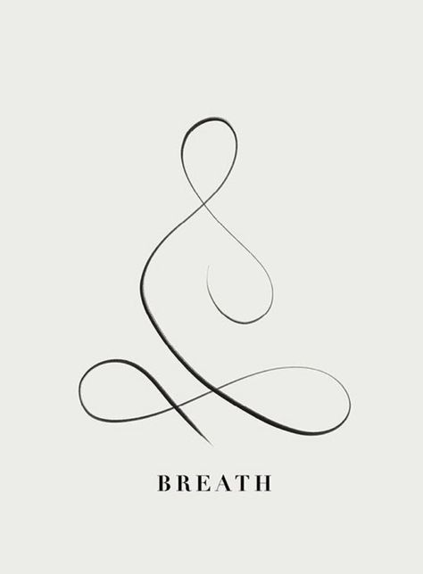 Tattoo Enlightenment, Meditating Tattoo, Holistic Tattoo Ideas, Calm Symbol, Prana Tattoo, Massage Therapist Tattoo Ideas, Breath Symbol, Tattoos Representing Healing, Mindfulness Tattoo Ideas