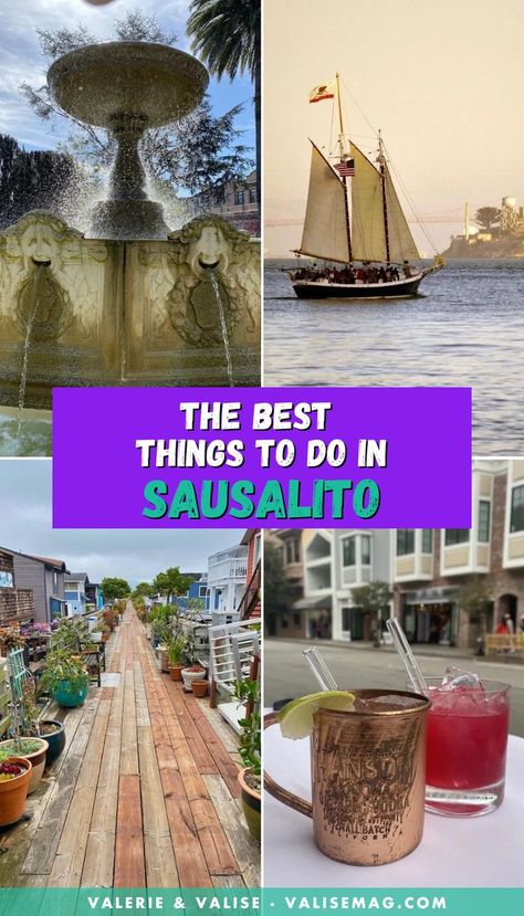 Planning to visit Sausalito and curious what to do in Sausalito during your visit? Here are the best things to do in Sausalito! Northern California Travel, Southern California Travel, Sausalito California, California Travel Guide, Vina Del Mar, California Destinations, Central California, Visit California, California Travel Road Trips