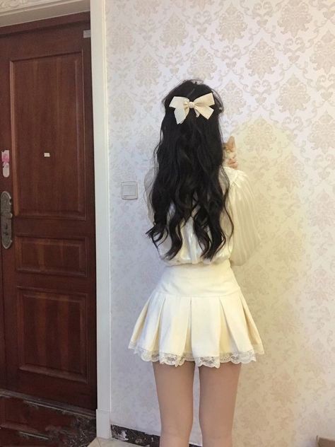 Ropa Shabby Chic, Ulzzang Outfit, Soft Girl Aesthetic, White Skirt, Kawaii Fashion, Girly Girl, Aesthetic Outfits, Ulzzang Girl, Mode Outfits