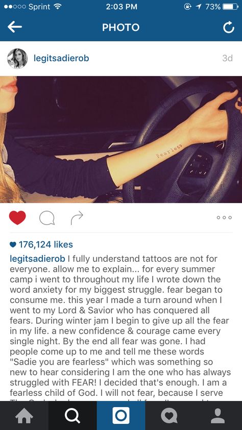 Sadie Robertson Tattoo, Bible Quotes About Faith, Stories Love, Sadie Robertson, Prayer List, Special Prayers, Gods Girl, Saved By Grace, Celebrity Tattoos