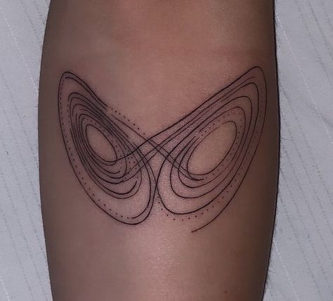 #tattoo, #tattoos, #inked, #tattooart, #tattooedwomen, #tattooedguys, #tattooinspiration, #tattooideas, #tattooworldwide, #tattoosociety, #InkLaughs, and #TattooFails​ Metaphoric Tattoos, Spiral Butterfly Tattoo, Scanimation Tattoo, Lorenz Attractor Tattoo, Organized Chaos Tattoo, Unconventional Tattoos, Multiverse Tattoo, Chaos Theory Tattoo, Math Tattoo