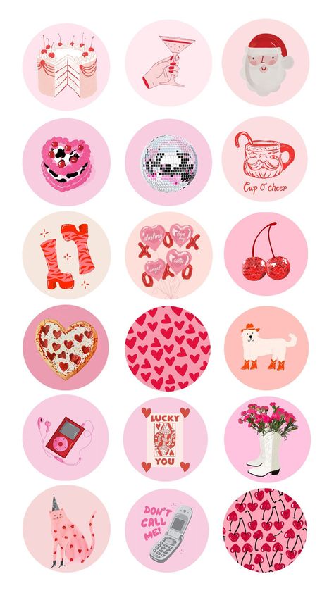 60 Retro Instagram Highlight Cover Icons | Red & Pink Tones | Aesthetic IG Highlight Groovy Pink Aesthetic, Pink Ig Icons Highlights Aesthetic, Highlight Covers Instagram Colorful, Cover Photos For Instagram Highlights, Pink Aesthetic Instagram Highlights, Christmas Highlight Cover, Pink Highlight Covers Instagram, Pink Aesthetic Posters, Ig Story Highlights Cover