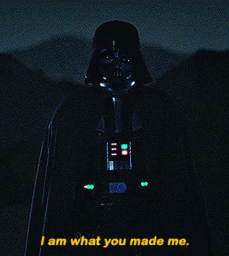 I Am What You Made Me Darth Vader, Darth Vader Gif, Star Wars Gif, Dark Vador, Star Wars Darth, Star Wars Darth Vader, Art Pop, Read Image, You Make Me