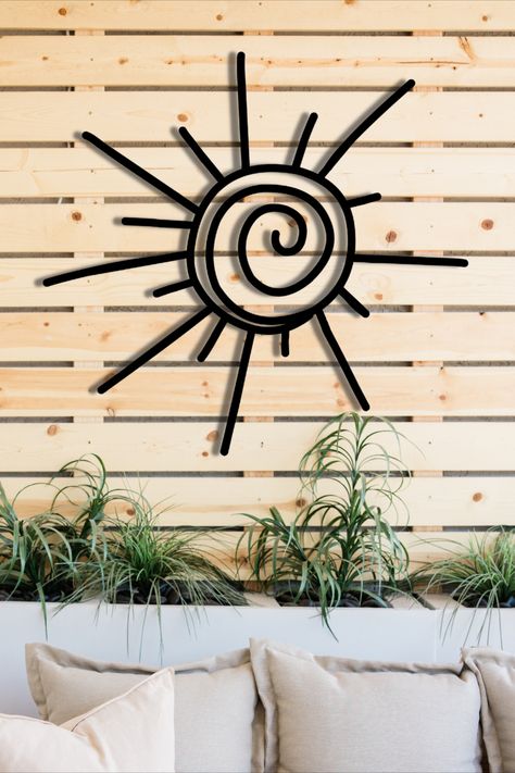 Outdoor wall art ideas