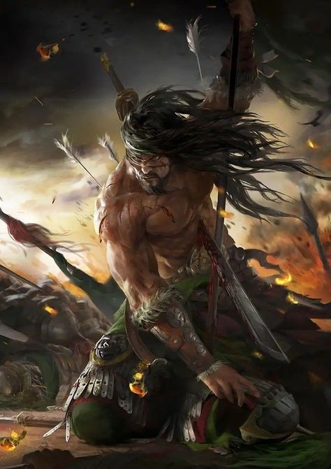 Warrior Profile Picture, Male Aasimar Character Design, Warrior Concept Art, Warriors Illustration, Warriors Wallpaper, Pictures Of Shiva, Wounded Warrior, Conan The Barbarian, Fan Art Drawing