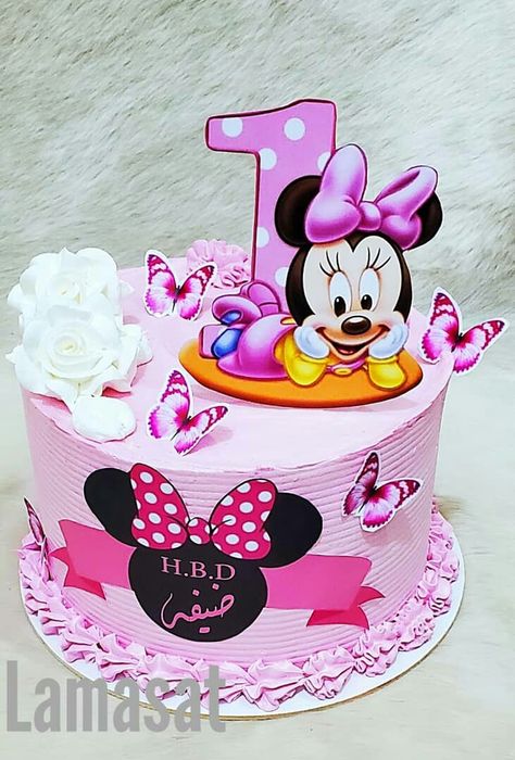 Mickey Mouse Theme Cake, Minnie Mouse Theme Cake, Decor Tort, Cake Designs For Kids, Teddy Bear Patterns Free, Minnie Mouse Birthday Cakes, Orange Theme, Bear Patterns Free, Mickey Mouse Theme