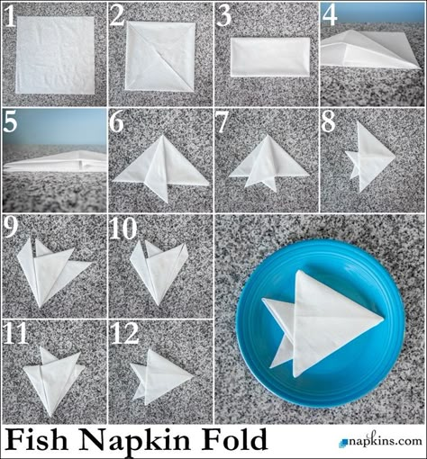 Table Napkin Folding, Bunny Napkin Fold, Fold A Napkin, Diy Napkin Folding, Napkins Folding, Napkin Folding Tutorial, Fancy Napkin Folding, Folding Napkins, Fold Napkins