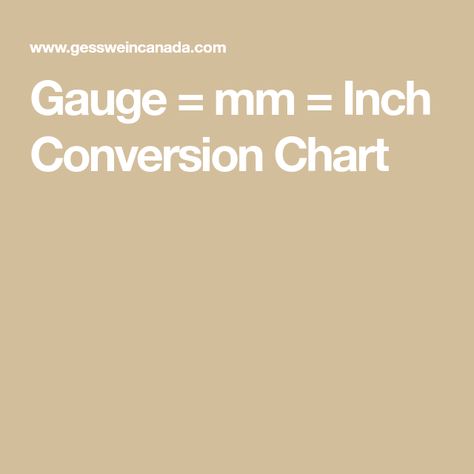 Gauge = mm = Inch Conversion Chart Wire Weaving Tutorial, House Maintenance, Jewelry Manufacturing, Welding Tips, Automotive Mechanic, Diy And Crafts Sewing, Insta Pot, Daith Piercing, Art Supply