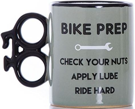 Mug Handle, Rude Mugs, Funny Boxer, Bike Gift, Cycling Gifts, Christmas Stocking Fillers, Bike Lovers, Presents For Men, Matching Gifts