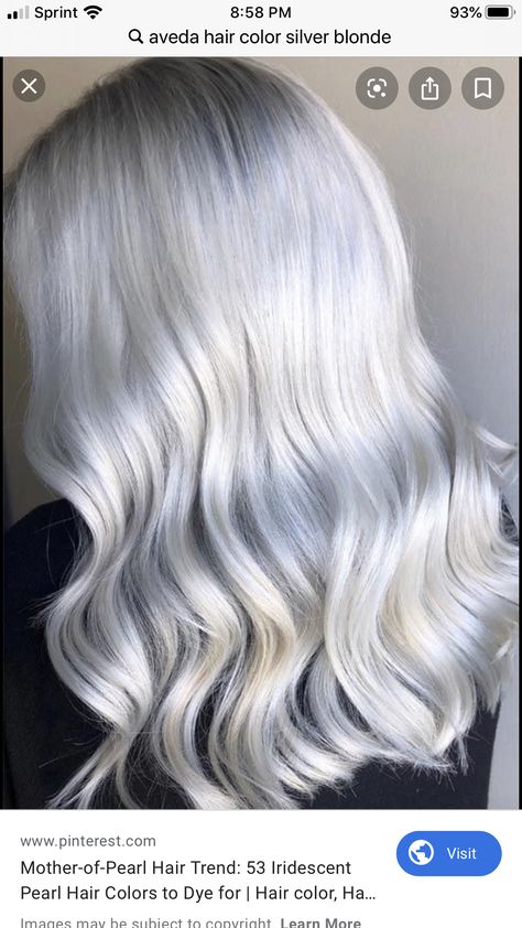 Pearl Hair Color, Pearl Blonde Hair, Pearl Blonde, Balayage Ombré, Hair Color Unique, Creamy Blonde, Iridescent Pearl, Platinum Hair, Hair Trend