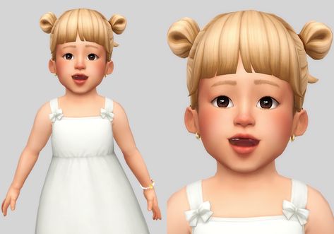 yaebin hair | casteru en Patreon Sims4 Toddler Hair, Toddler Hair Sims 4, Toddler Cc Sims 4, Pelo Sims, Sims 4 Children, Sims 4 Mm Cc, Sims 4 Dresses, Sims 4 Mm, Sims 4 Toddler