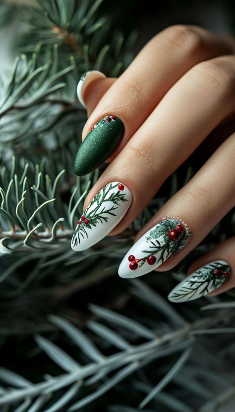 🎄✨ Embrace the festive spirit with dazzling Christmas nails! 🌟 Explore enchanting winter nail designs that capture the magic of the season. ❄️ From classic reds to icy blues, these Christmas nail designs will add a touch of holiday cheer to your fingertips. 🎁 Elevate your nail game with intricate and stylish nail designs perfect for the winter wonderland ahead. ❅ Swipe through for some serious Christmas nail inspo! 🎅✨ #ChristmasNails #WinterNails #NailDesign #ChristmasMagic ✨🌈 Firework Nails, Space Nails, Festive Nail Art, October Nails, Green Nail Designs, Cute Christmas Nails, Christmas Gel Nails, Stylish Nails Designs, Basic Nails