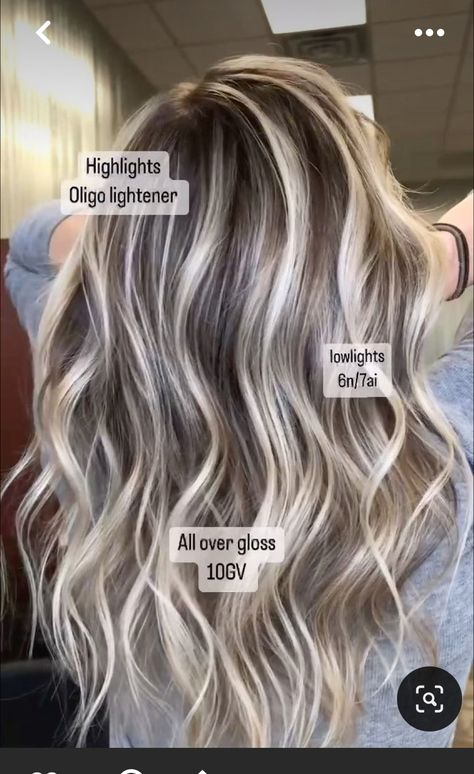 Blonde With Partial Lowlights, Blonde Highlight With Brown Lowlights, Slant Bob Hairstyles, Grey Blending Highlight Lowlight, Long Blonde And Brown Hair, Full Highlight With Lowlights, Heavy Low Lights In Blonde Hair, Catherine Loves Color, Cool Toned Blonde With Lowlights