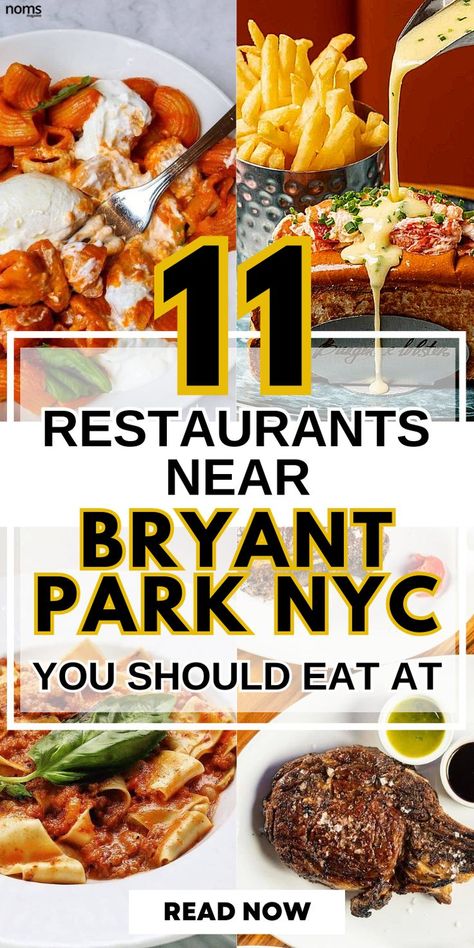 Discover a culinary paradise near Bryant Park as we unveil the 11 best restaurants that promise a gastronomic journey like no other. Read the blog now. #Food #Recipe #FoodMagazine #FoodGuide #NYC #Restaurants #BestFoods Chelsea Market Nyc Food, Nyc Restaurants With Kids, Burger Restaurants, Dinner In Nyc, Park Grill, Bryant Park Nyc, Ny Travel, Restaurant Nyc, Nyc Eats