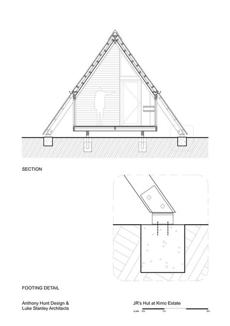 Hut Design Ideas, Kimo Estate, A Frame Design, Pyramid House, Casa Hobbit, A Frame Tent, Triangle House, Hut House, A Frame House Plans