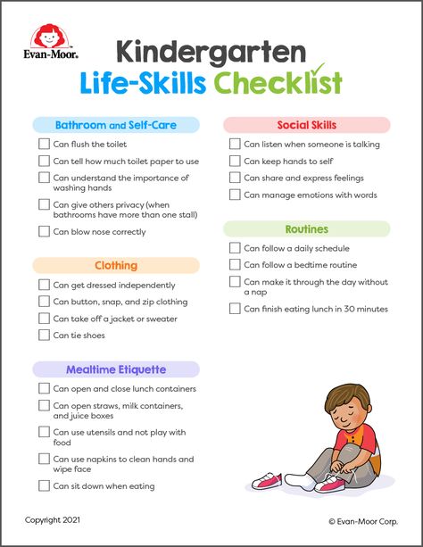 Kindergarten Checklist, Kindergarten Syllabus, Kindergarten Readiness Checklist, Life Skills Kids, Preschool Assessment, Self Help Skills, Physical Activities For Kids, Montessori Practical Life, Kindergarten Readiness