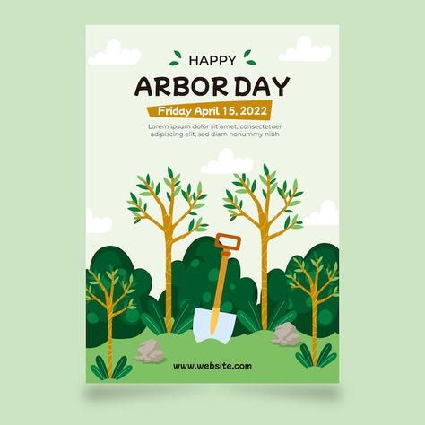 Flat arbor day vertical poster template | Free Vector #Freepik #freevector #arbor-day #tree-poster #flat-poster #awareness-poster Arbor Day Activities, Arbor Day, Arbor Day Poster, Poster Template Free, Arbour Day, Arbor, Poster Template, Vector Photo, Graphic Resources