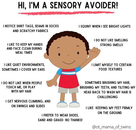 Sensory Avoiding Behavior, Sensory Avoider, Sensory Seeking, Sensory Disorder, Occupational Therapy Kids, Sensory Therapy, Occupational Therapy Activities, Pediatric Occupational Therapy, Processing Disorder