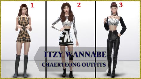 Wannabe Chaeryeong, Itzy Wannabe, Yt Channel, Ts4 Cc, The Sims 4, The Sims, Sims 4