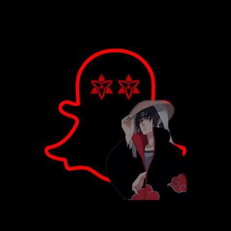 Custom Snapchat Icon Itachi App Icon, Anime Snapchat Icon, Snapchat Anime Icon, Naruto App Icons, Akatsuki Icon, Red Widgets Aesthetic, Sleeveless Top Outfit, Anime Apps, Iphone Red Wallpaper